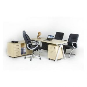 Meja kantor Direktur Aditech FR 05 + Laci Dorong