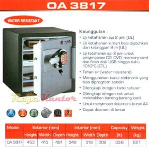 Brankas Sentry OA 3817