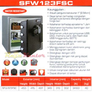 Brankas Sentry SFW 123 FSC
