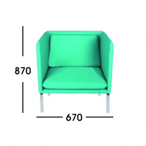 Sofa Kantor Donati Matten 1 Seater