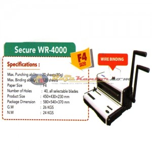 Mesin Binding Secure WR-4000