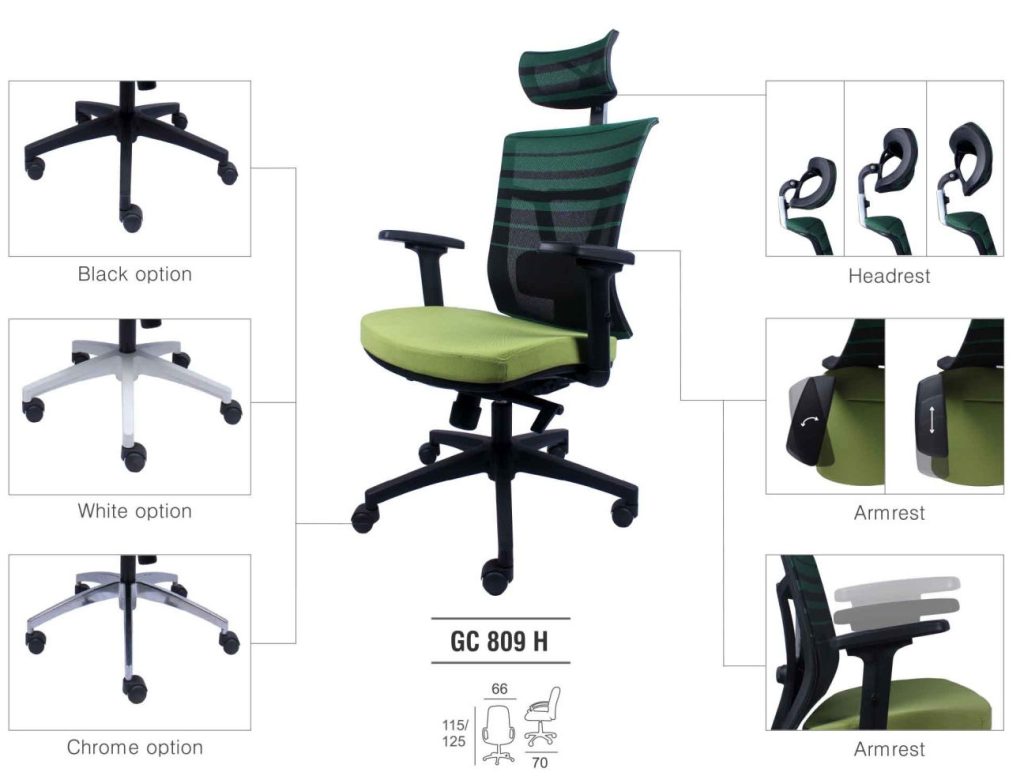 Kursi Kantor Gresco GC 809 H