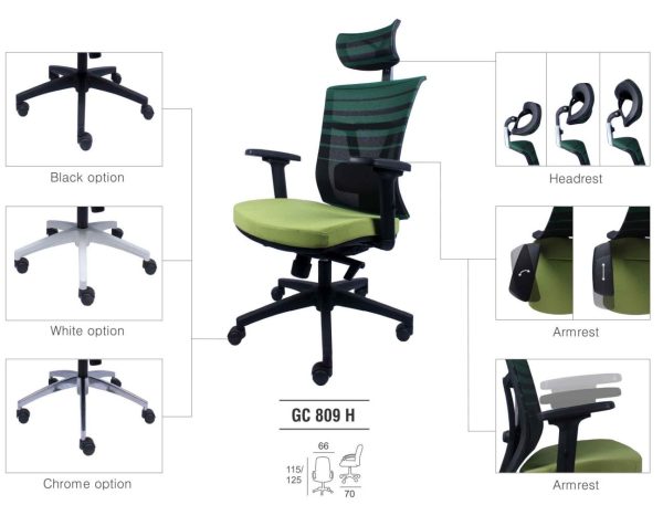 Kursi Kantor Gresco GC 809 H