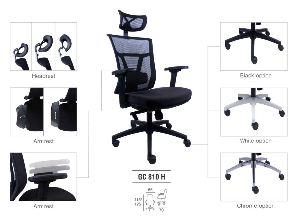 Kursi Kantor Gresco GC 810 H