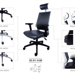 Kursi Kantor Gresco GC 811 H-BO