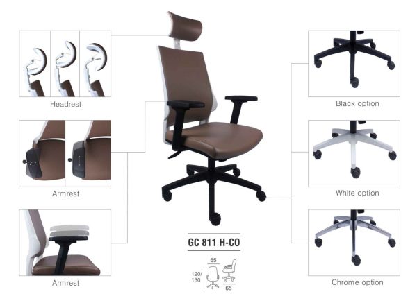 Kursi Kantor Gresco GC 811 H-CO
