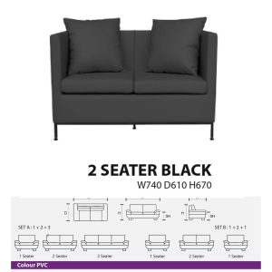 Sofa Kantor Clasico 2 Seat