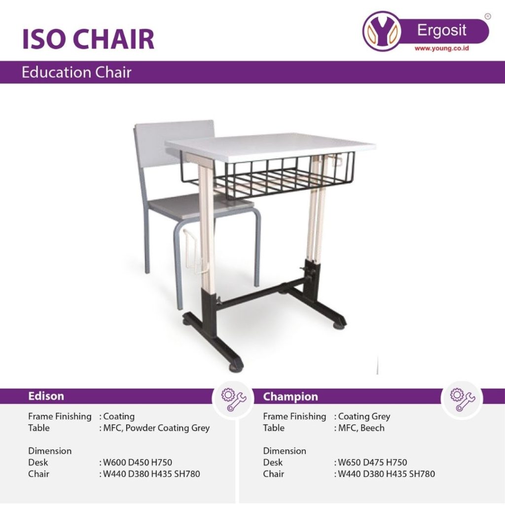 Meja Kantor Ergosit ISO Edison