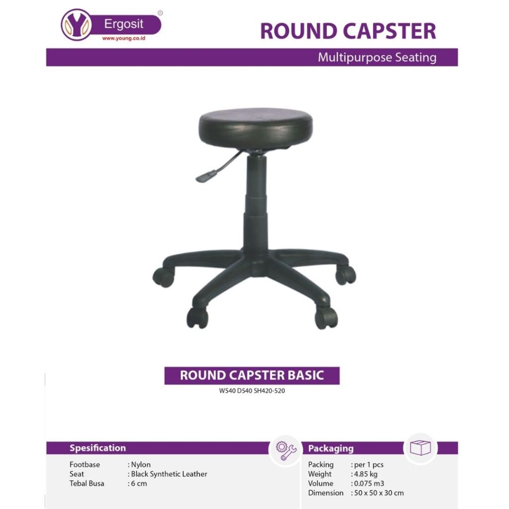 Kursi Kantor Ergosit ROUND CAPSTER BASIC