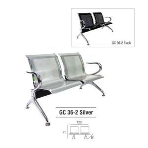 Kursi Tunggu Gresco GC36-2 SILVER