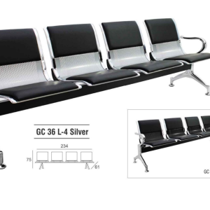 Kursi Tunggu Gresco GC36L-4 SILVER