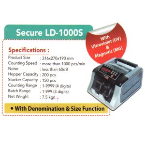 Mesin Penghitung Uang Secure LD-1000S