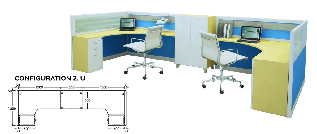 partisi-kantor-ichiko-2-configuration-U