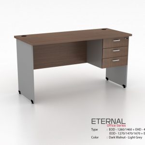 Meja Kantor Jakarta WINITY Eternal EOD EHD Drak Walmut